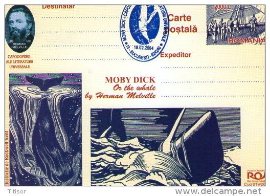 Whales - Moby Dick 9 Postal Stationaries (blue Ink). Bucuresti 2004. - Balene