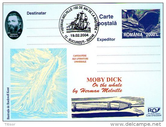 Whales - Moby Dick 9 postal stationaries. Bucuresti 2004.