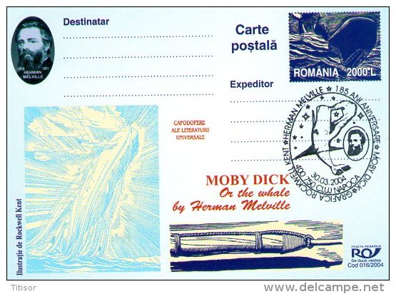 Whales - Moby Dick 9 postal stationaries. Cluj 2004.