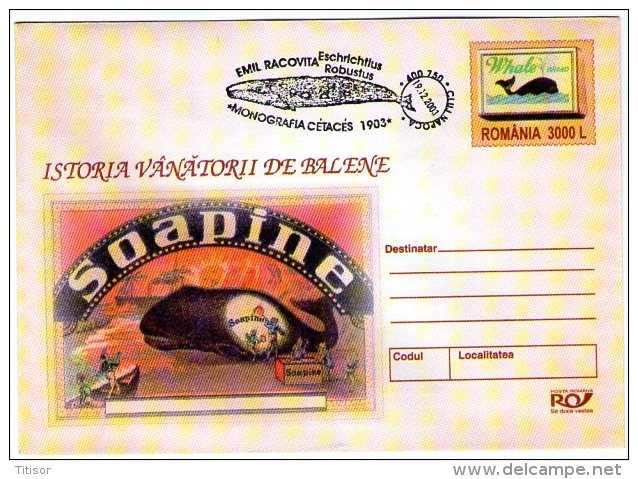 Whales 5 Postal Stationaries. Cluj 2004. - Wale