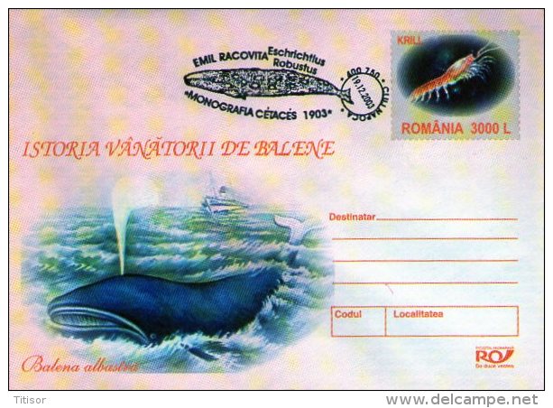 Whales 5 Postal Stationaries. Cluj 2004. - Whales