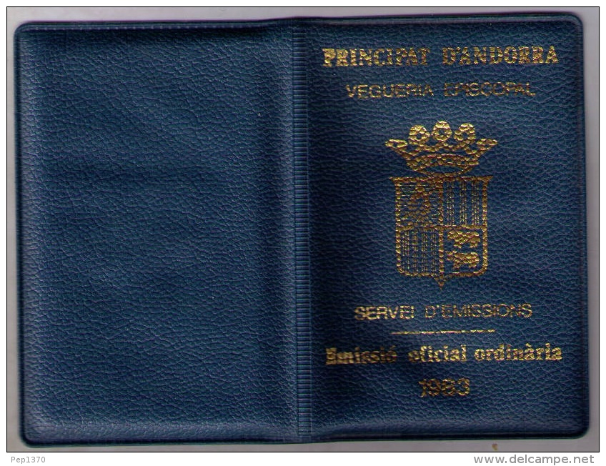 ANDORRA 1983 - MONEDA DE 1 DINER - Cu 67%  Zn 33% EN ESTUCHE ORIGINAL - Andorre