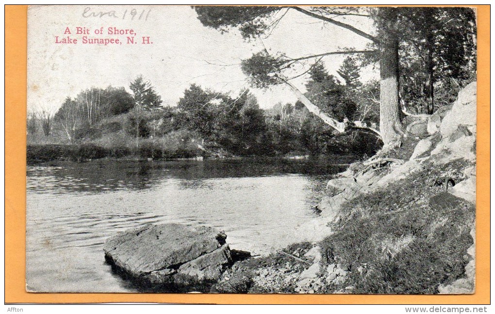 Lake Sunapee NH 1910 Postcard - White Mountains