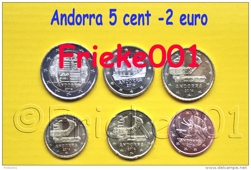 Andorra - 5 Cent Tot 2 Euro 2014 Unc. - Andorre