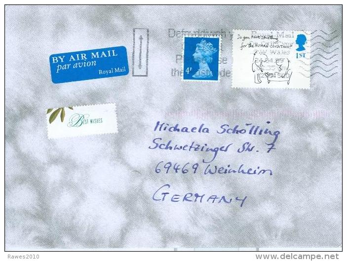 Grossbritannien AFS 1999 BM 1 ST Human Condition Luftpostbrief - Storia Postale