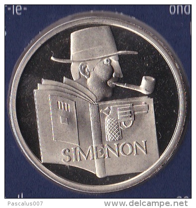 60011j Numisletter FDC COB 3167 3168 Georges Simenon 26-04-2003 4000 Liège - Numisletters