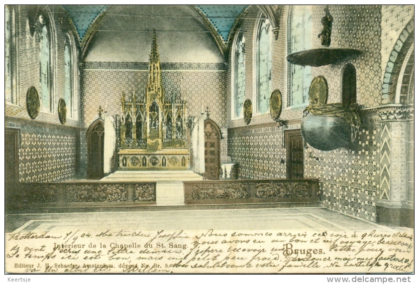 Bruges - Brugge - Chapelle Du St. Sang - Interieur - 1900 - Autres & Non Classés