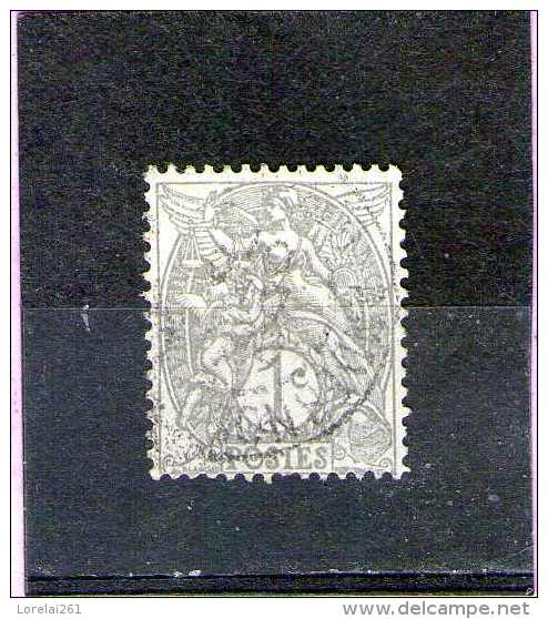 1900 - BLANC  Mi No86 Et Yv 107  GRIS - 1900-29 Blanc