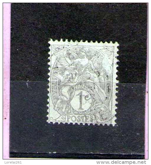 1900 - BLANC  Mi No86 Et Yv 107  GRIS - 1900-29 Blanc