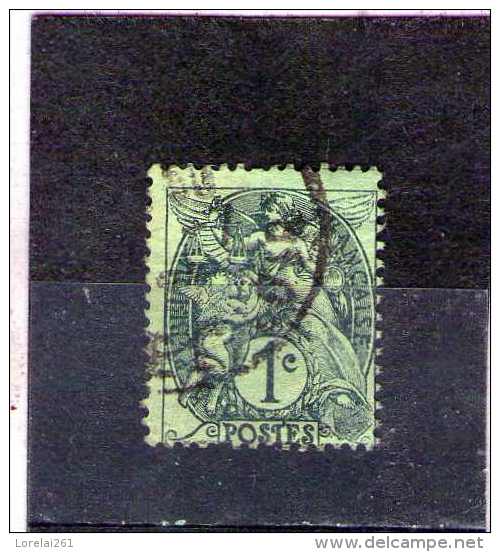 1900 - BLANC  Mi No86 Et Yv 107 A   ARDOISE - 1900-29 Blanc