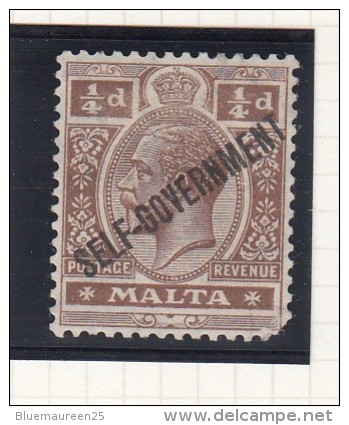 KING GEORGE V - Optd SELF-GOVERNMENT - Malta (...-1964)