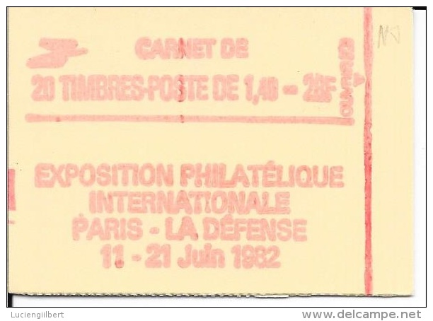 N° 2154 C1  -   SABINE     20  Timbres  -    1,40F   Vert  -  Philex France  -  N° CONFECTIONNEUSE  8 - Other & Unclassified