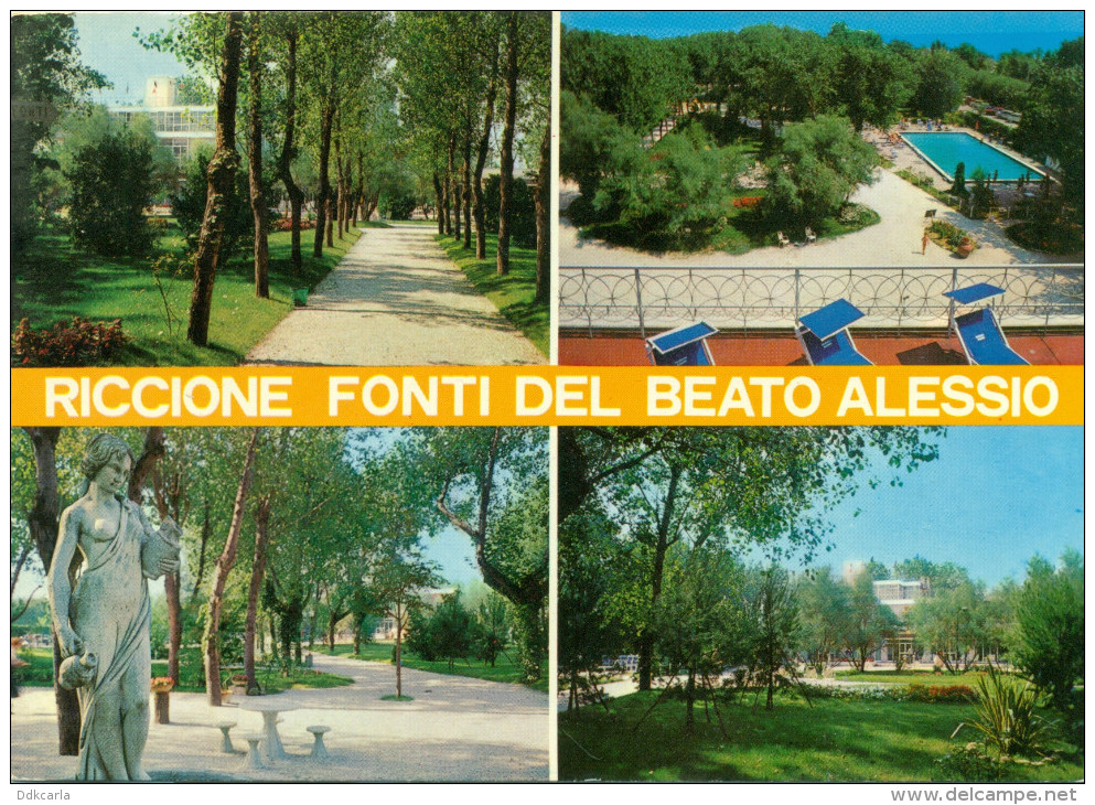 Riccione Fonti Del Beato Alessio - Multi Views - Autres & Non Classés