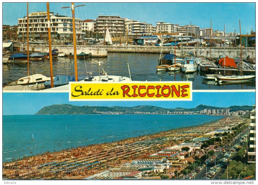 Riccione - La Darsena - Lungomare E Spiaggia - Autres & Non Classés