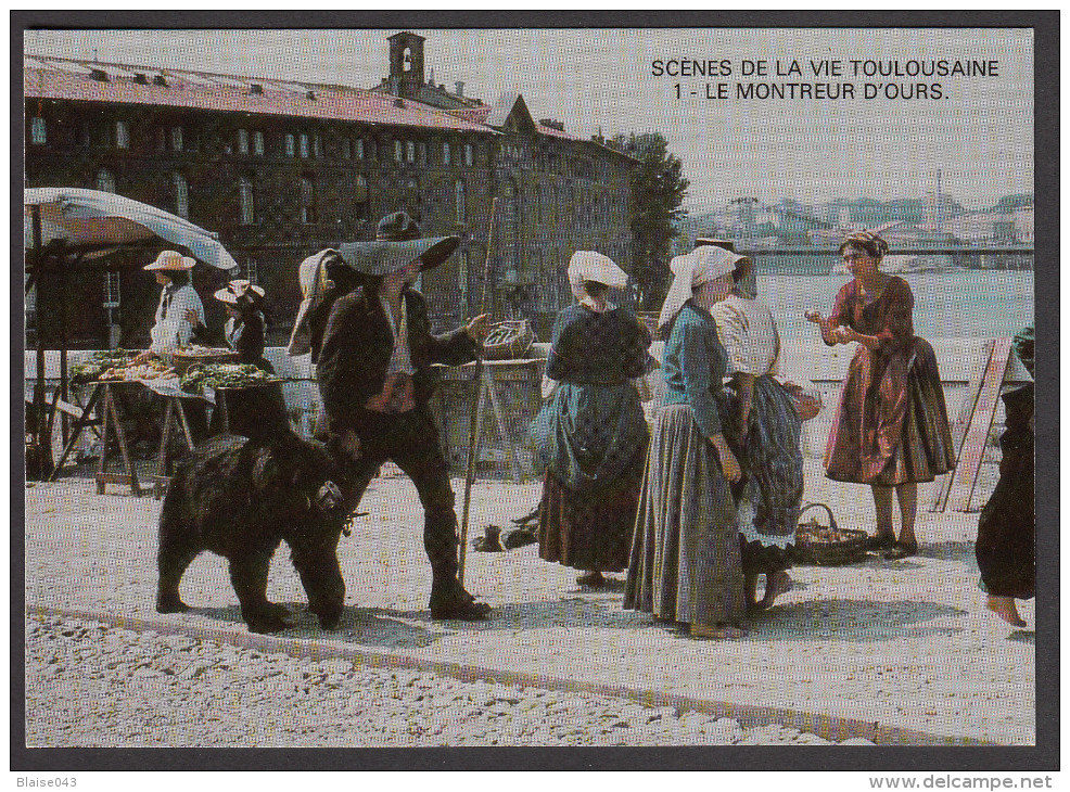 CPM - TOULOUSE - Scènes De La Vie Toulousaine - 5ème Série - Sur Le Pont Neuf, Un Montreur D'ours - Toulouse