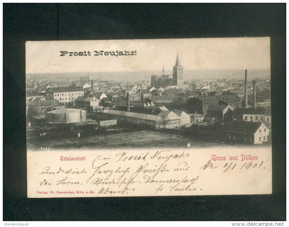 AK (Viersen ) - Gruss Aus Dülken - Totalansicht - Prosit Neujahr ( Fr. Szesztokat) - Viersen