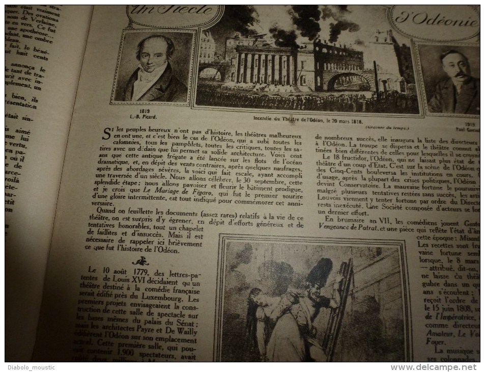 1919 :Alsace-Lorraine;HANSI; Haguenau; Odéon et incendie; Origines du pantalon rouge; VERLAINE; Oeuvre du Vieux vêtement