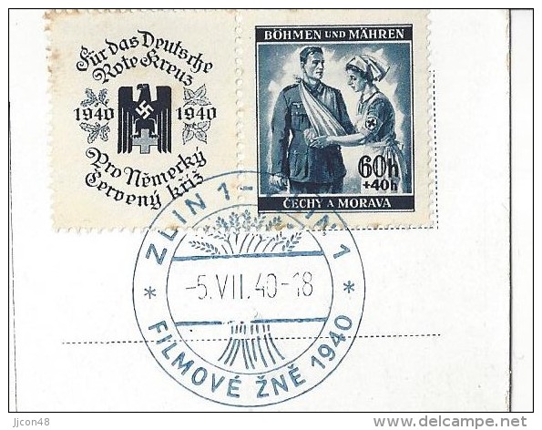 Zlin 5.VII.40 (no Address) - Boehmen Und Maehren