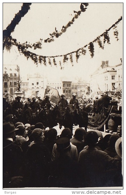 Ancienne Photo Procession à Tournai Saint Eleuth... - Lieux