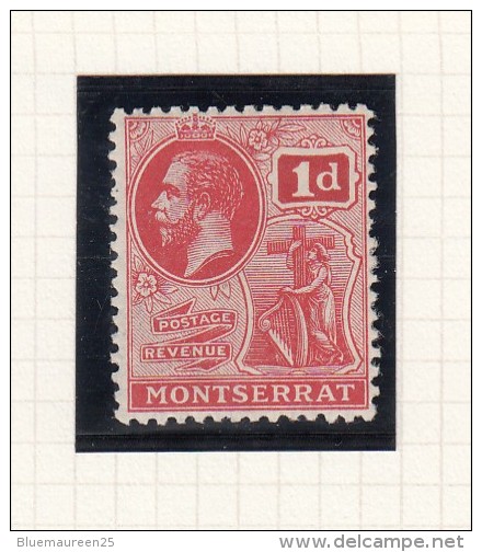 KING GEORGE V - 1916 - Montserrat