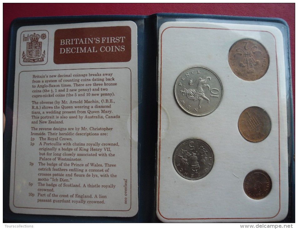 Great Britain @ Proof Set Britain's First Decimal Coin 15/02/1971 - Mint Sets & Proof Sets