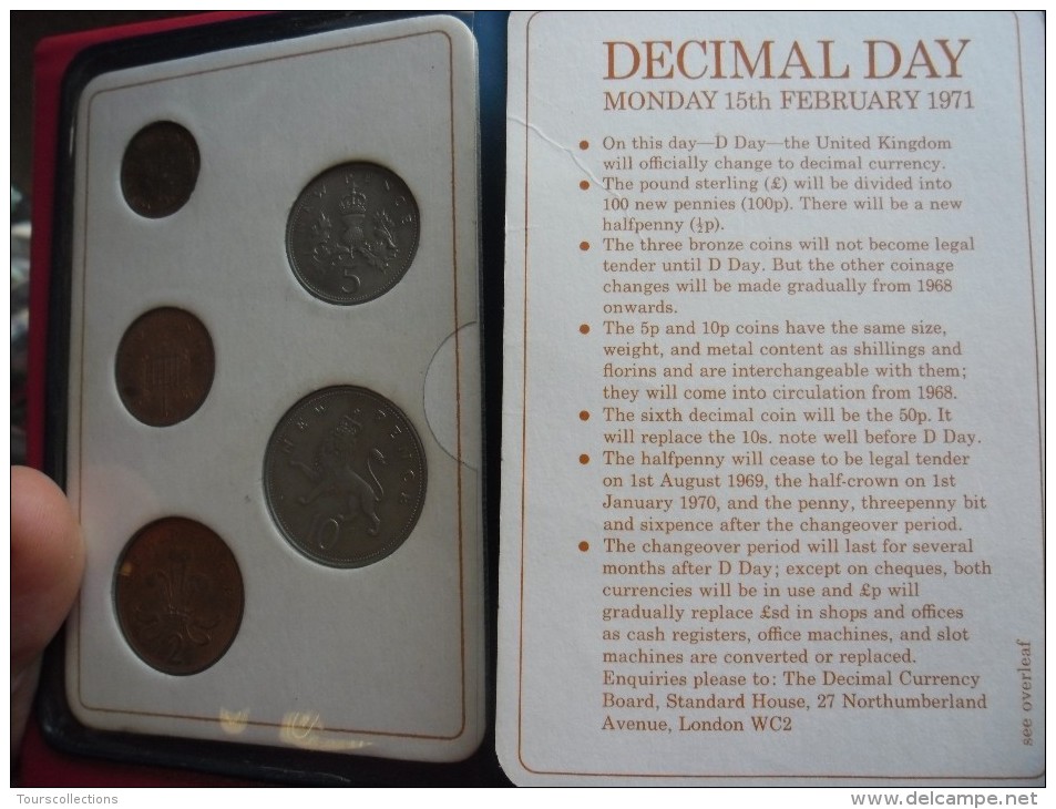 Great Britain @ Proof Set Britain's First Decimal Coin 15/02/1971 - Mint Sets & Proof Sets