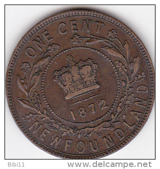 CANADA / NEWFOUNDLAND. ONE CENT 1872 H  . VICTORIA - Canada