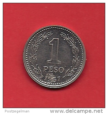 ARGENTINA, 1957, Circulated Coin XF,1 Peso, Nickel Clad Steel KM32, C1872 - Argentinië