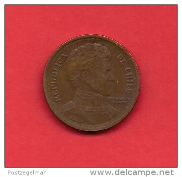 CHILE 1944, Circulated Coin XF, 1 Peso Copper  KM 179 C1874 - Chili