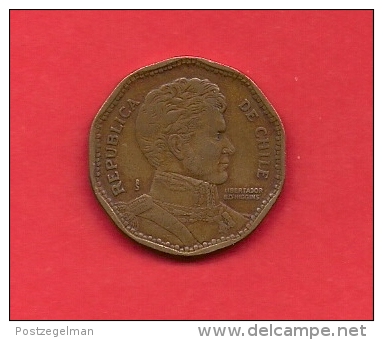 CHILE 1982, Circulated Coin XF, 50 Peso,  Alu Bronze  KM219.1 C1875 - Chili