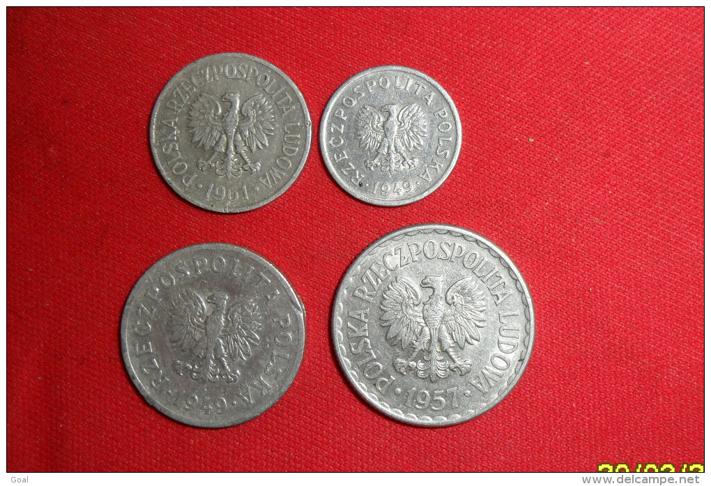 Lot Tchéque.5 Monnaies/ 5 Ctmes 1949/10 Ctmes 1949 SUP/ 20 Ctmes 1961 SUP/50 Ctmes 1949 SUP Et 1 Zlt 1957 SUP - Tchécoslovaquie