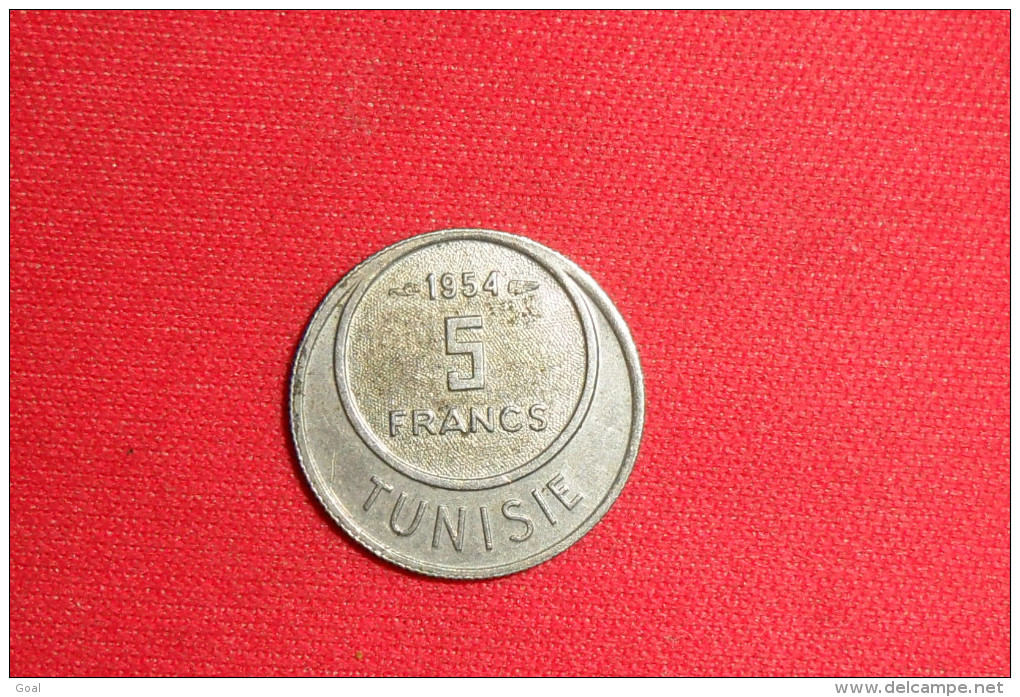 5 Francs Tunisie De 1954 (Bazor)Qualité SUP. - Tunisie