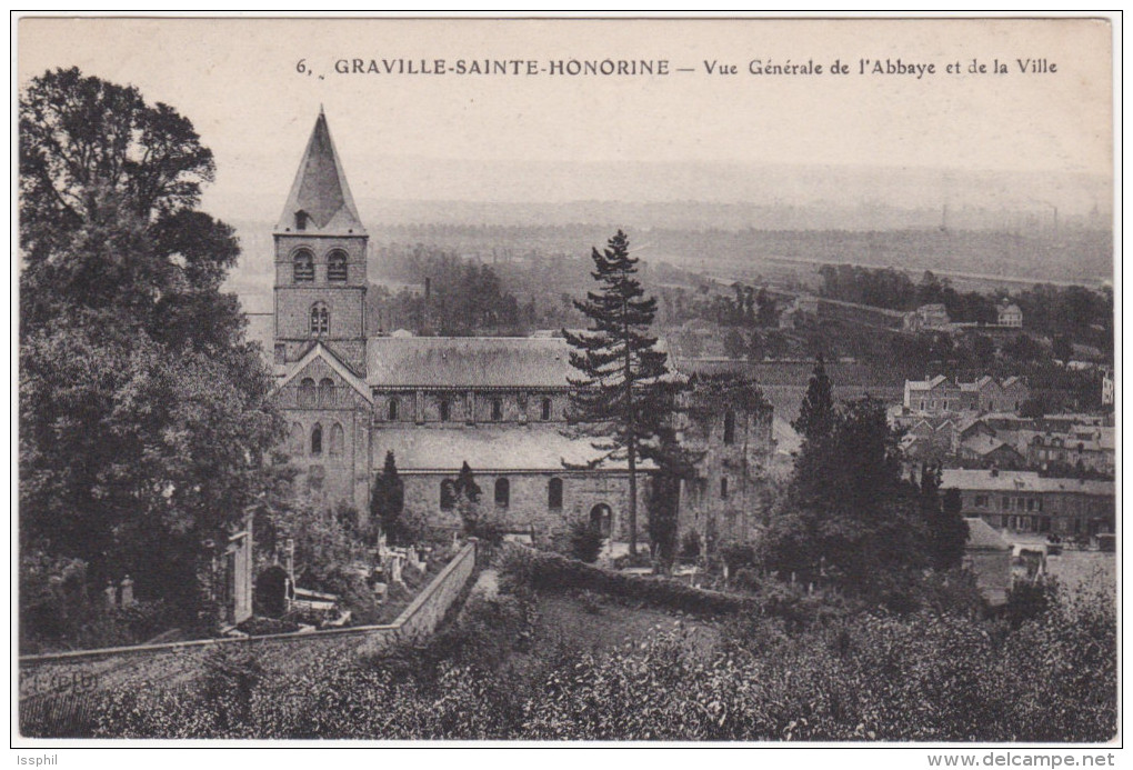 Graville Sainte Honorine - Vue Générale De L'abbaye Et De La Ville - Graville