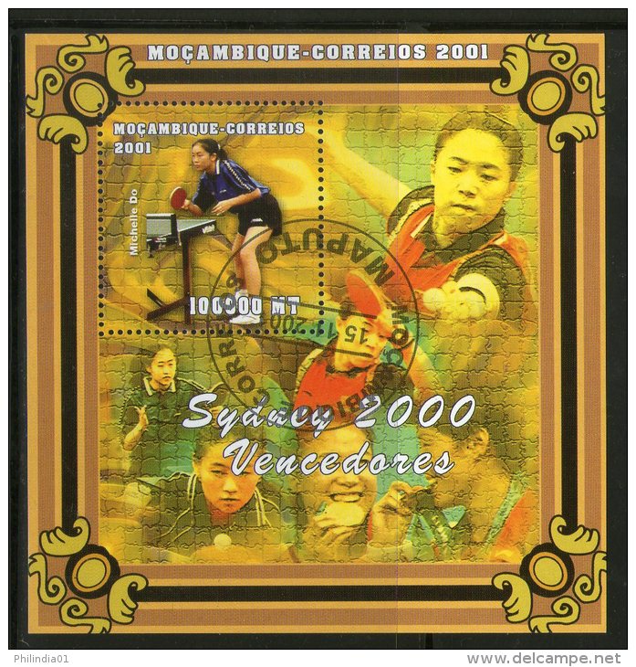Mozambique 2001 Sydney Olympic Women Medal Winner Table Tennis M/s Cancelled # 8105 - Summer 2000: Sydney