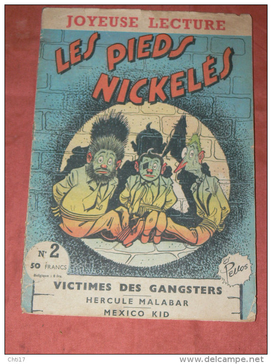 LES PIEDS NICKELES N°2  " VICTIMES DES GANGSTERS "  JOYEUSE LECTURE  32 PAGES - Pieds Nickelés, Les