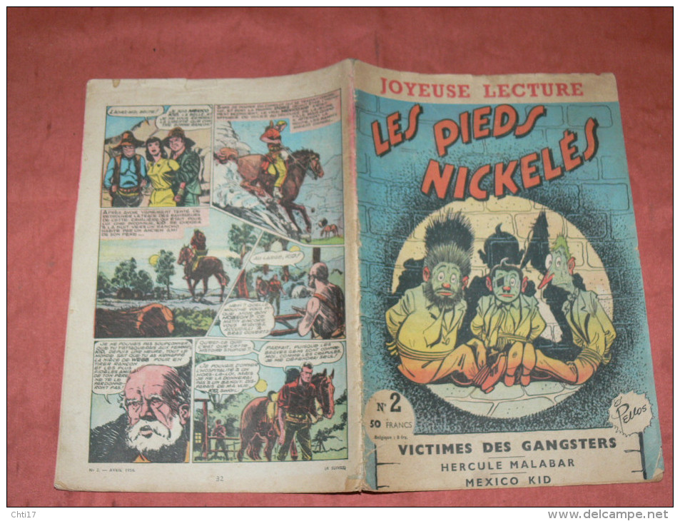 LES PIEDS NICKELES N°2  " VICTIMES DES GANGSTERS "  JOYEUSE LECTURE  32 PAGES - Pieds Nickelés, Les