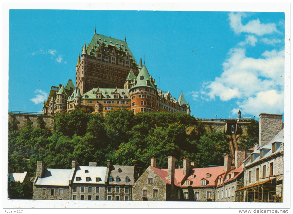 Quebec, The Chateau Frontenac As Seen From The Lower Town - Other & Unclassified