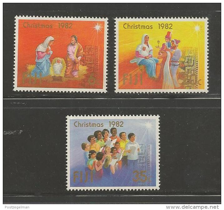 FIJI, 1982, Mint Never Hinged Stamps, Christmas SG647-679, #2108 - Fiji (1970-...)