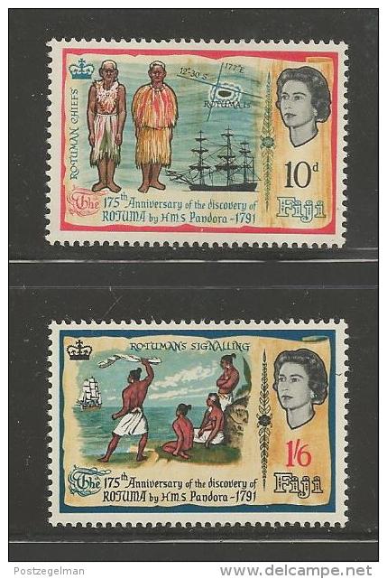 FIJI, 1966, Mint Never Hinged Stamps,  Discovery Rotumba (2 Values Only) SG352-355#2080 - Fiji (1970-...)