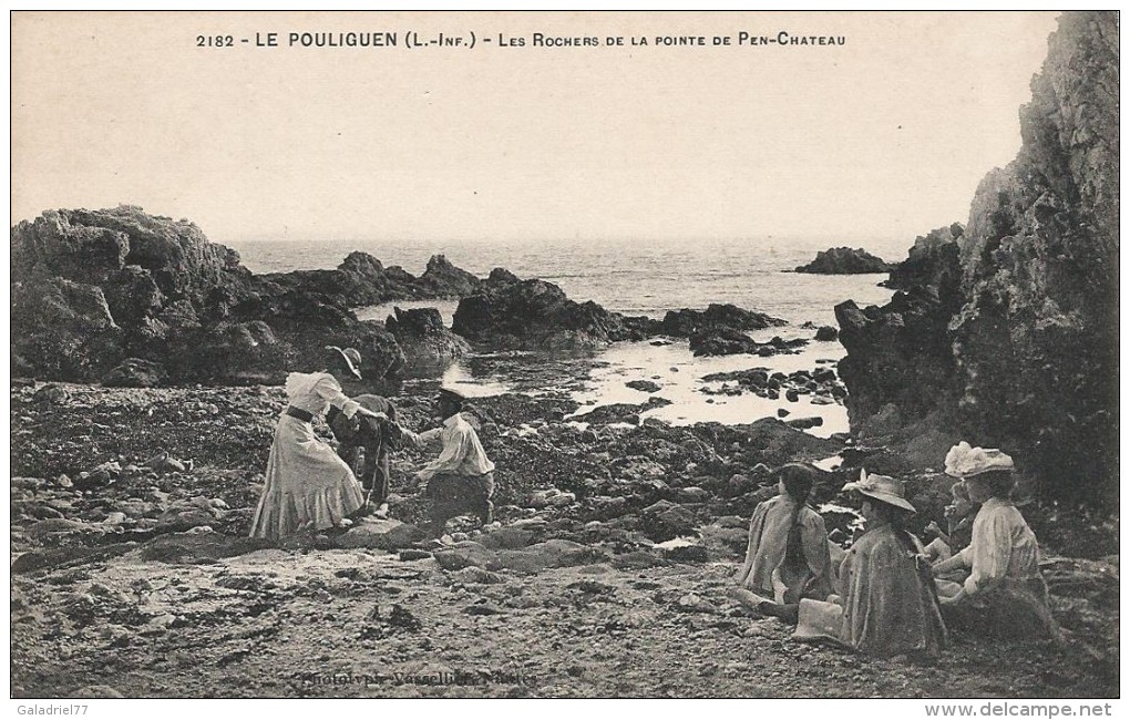 CPA Le Pouliguen - Les Rochers De La Pointe De Pen-Château - Le Pouliguen