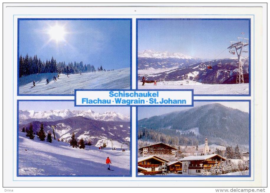 Postcard Austria,  Schischaukel, Used With Stamps - Wagrain