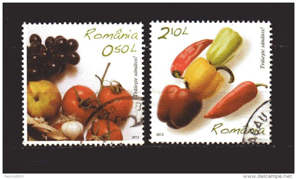 Romania - ° 2012 -  Verdura 2 Valori. - Oblitérés