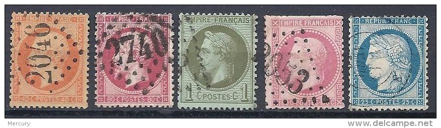 FRANCE -  Lot De 5 Classiques Oblitérés TB - Autres & Non Classés