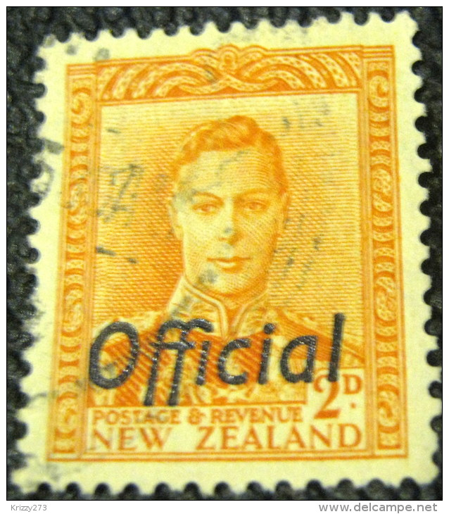 New Zealand 1938 King George VI Official 2d - Used - Service