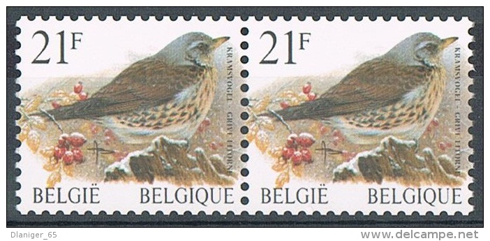 Année 1998 - COB 2792  - Oiseaux - En Paire Horizontale  -  Cote  2,20&euro; - Neufs