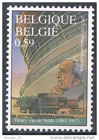 Année 2003 - COB 3146**  - Henry Van De Velde   -  Cote  1,10&euro; - Nuevos