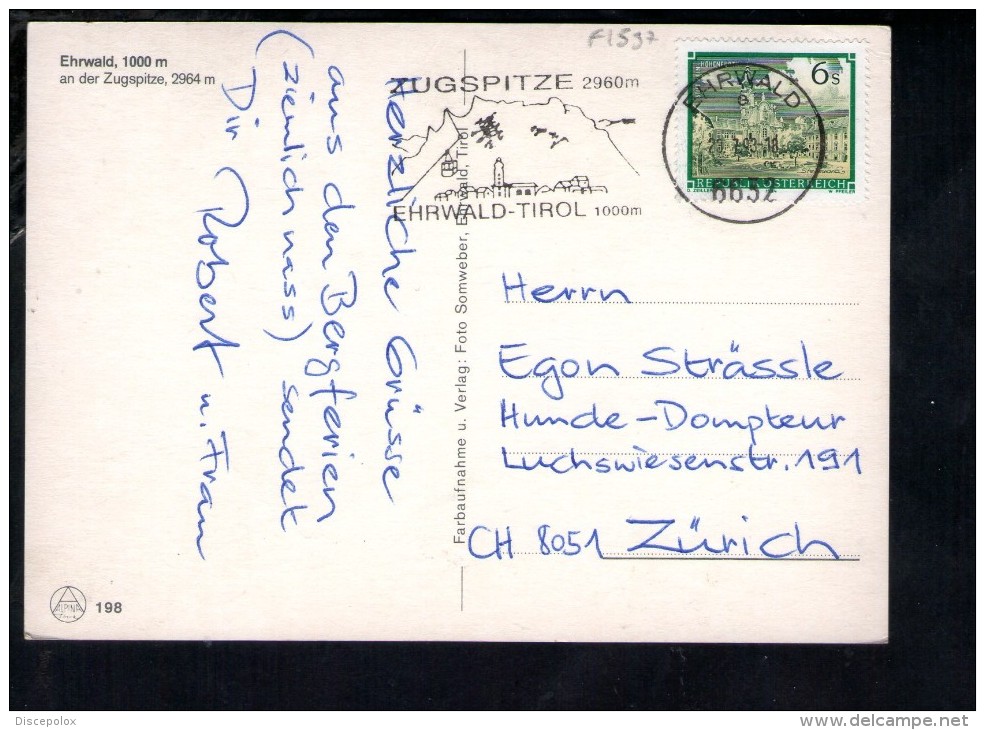 F1538 Ehrwald An Der Zugspitze - Nice Stamp And Timbre - Reutte