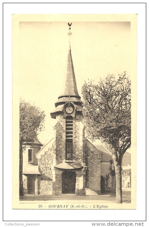 Cp, 93, GOURNAY SUR MARNE, L'Eglise - Gournay Sur Marne