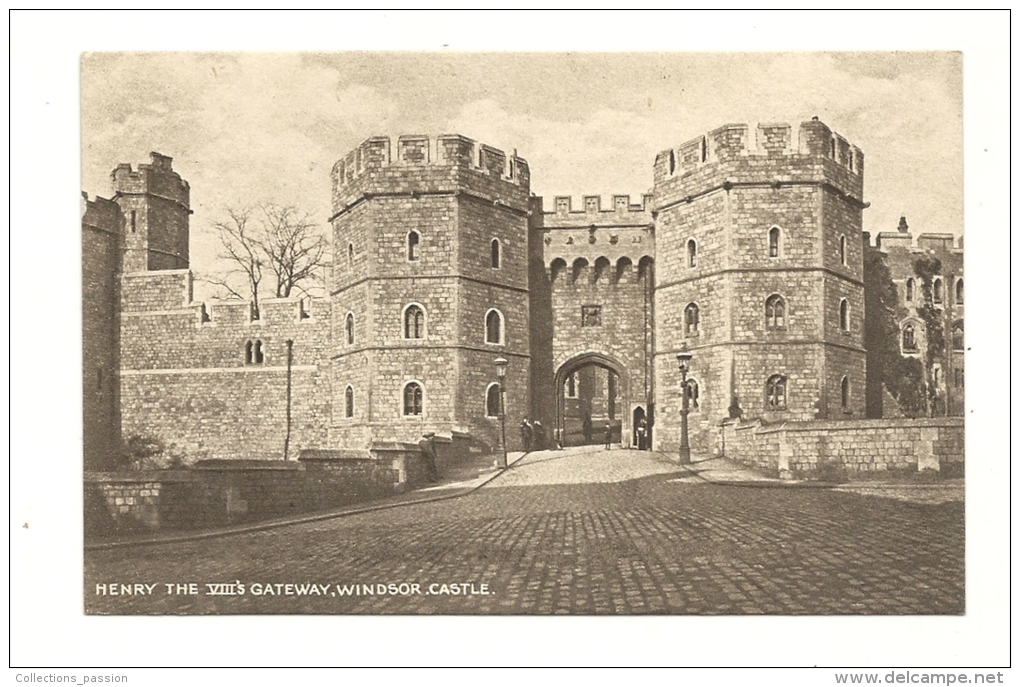 Cp, Angleterre, Windsor Castle, Henri Teh VIII's Gateway - Windsor Castle