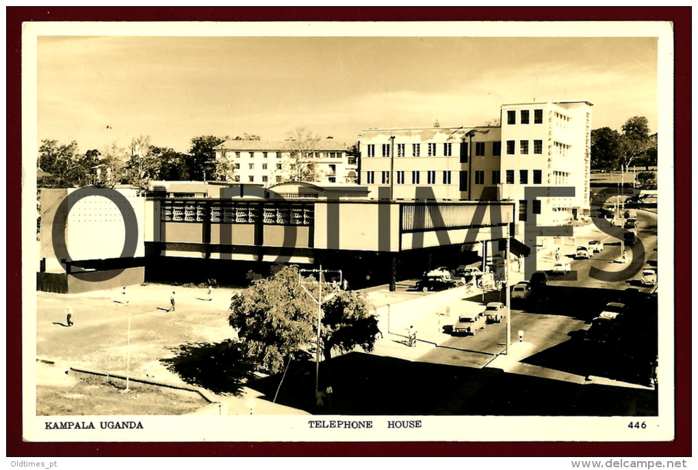 UGANDA - KAMPALA - TELEPHONE HOUSE - 1950 REAL PHOTO PC - Uganda